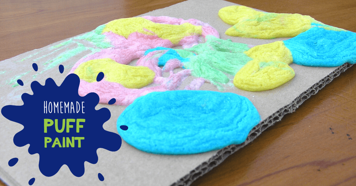 Puff Paint Recipe for Kids: Quick and Easy to Make at Home