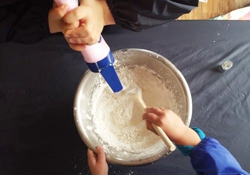 Mud Mates Messy Play Adventures Blog: Winter Snow Dough
