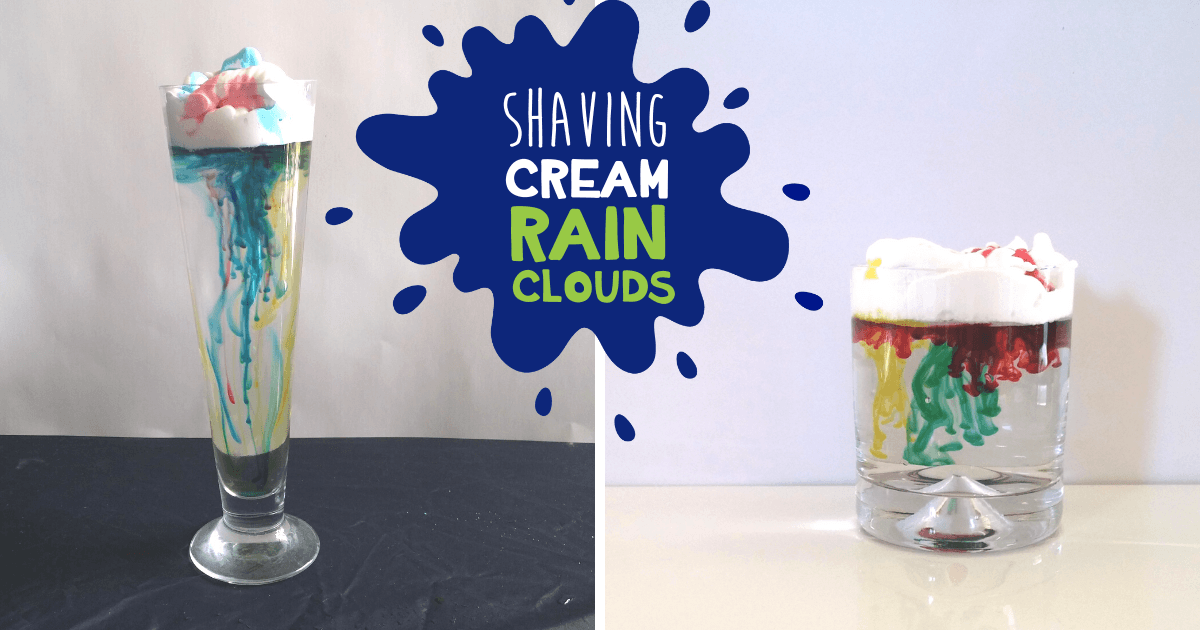 shaving foam rain experiment