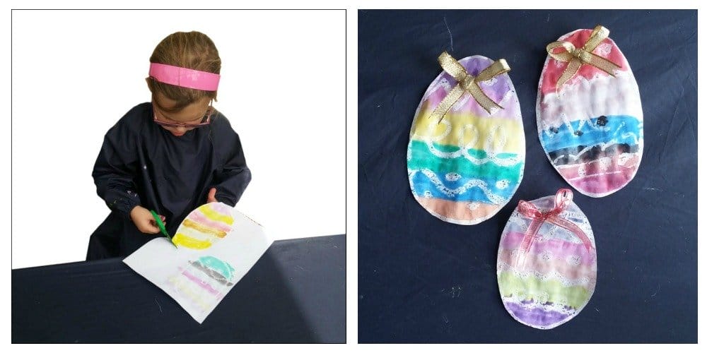 Crayon Resist Easter Eggs Eater Craft Activity for Kids