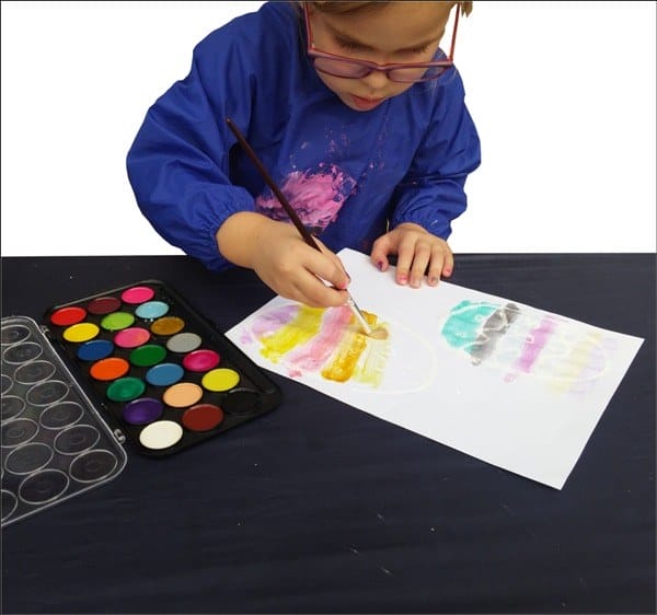 Crayon Resist Easter Eggs Eater Craft Activity for Kids