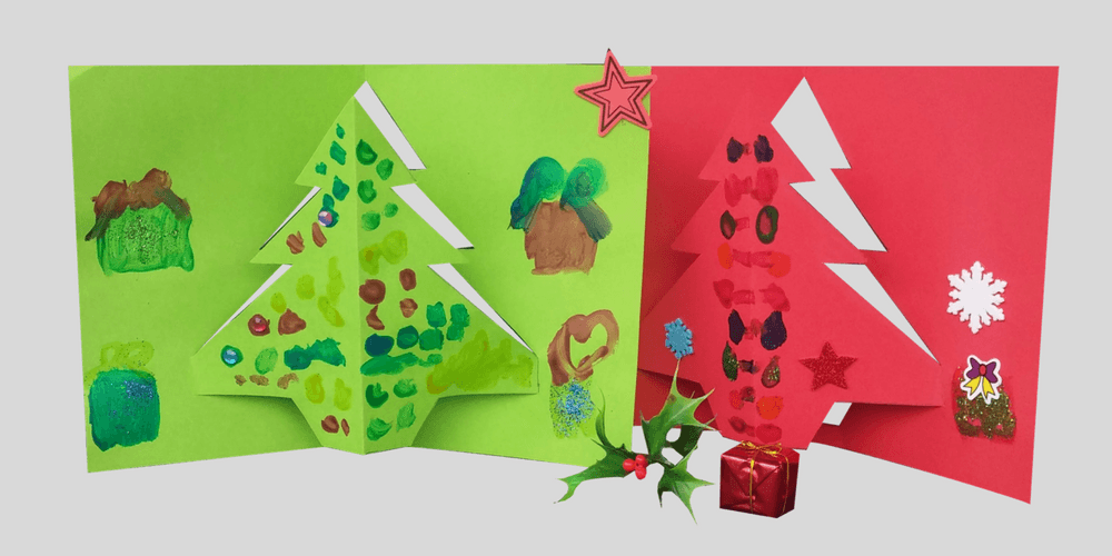 Pop Up Christmas Tree Cards