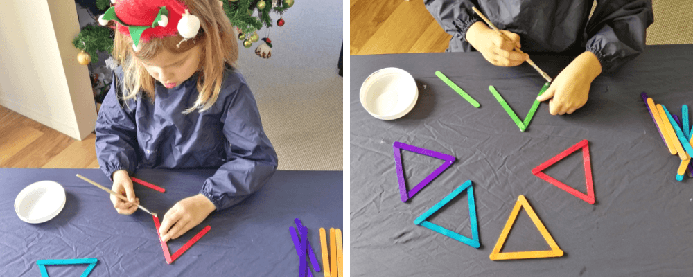 Ice Block Stick Christmas Trees