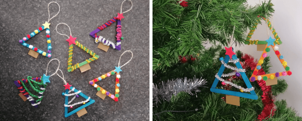 Ice Block Stick Christmas Trees