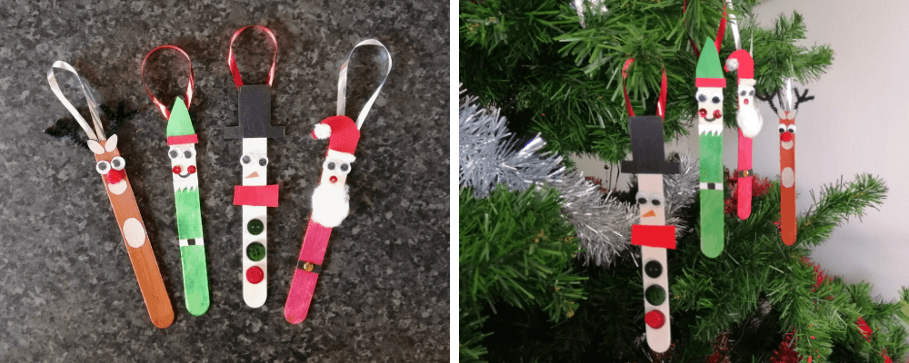 Ice Block Stick Christmas Decorations