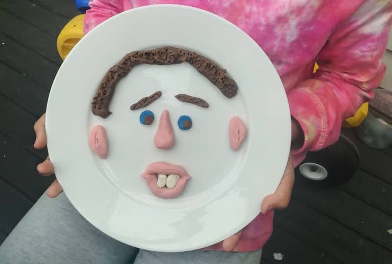 Creative playdough ideas for kids - playdough faces