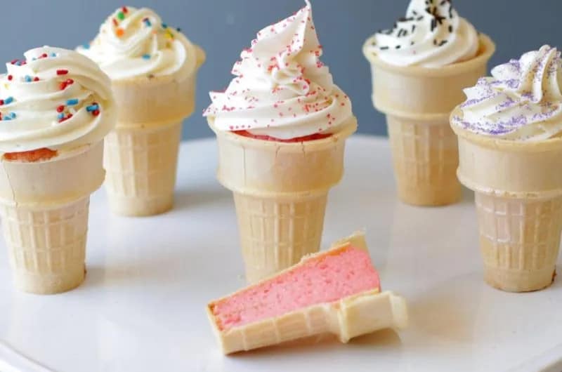 Kids Birthday Cake Ideas - Ice Cream Cone Cakes