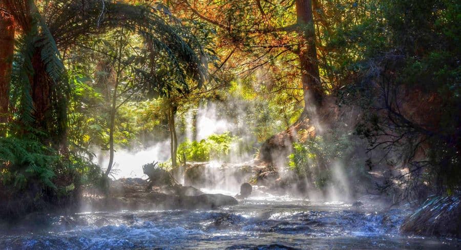 Kerosene Creek. New Zealand Adventures with Kids - Credit Outdoor Kid
